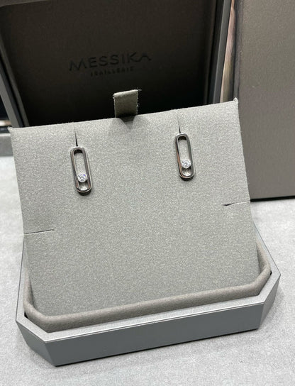 [Miro ]MOVE UNO SMALL 1 DIAMOND EARRINGS