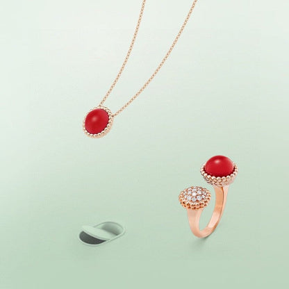 Miro PERLEE COULEURS DIAMOND ROSE GOLD BETWEEN THE FINGER RING
