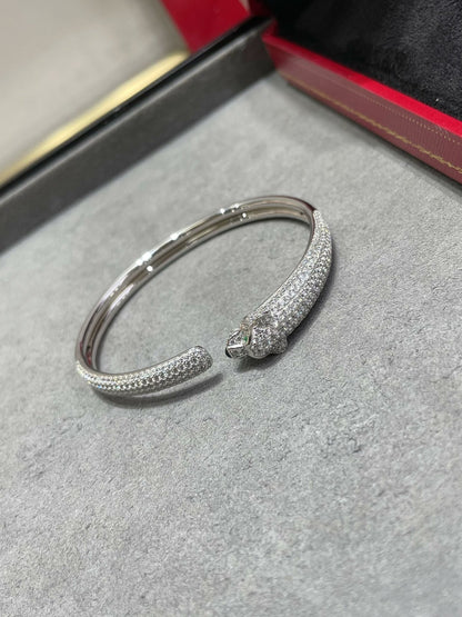 Miro PANTHERE FULL DIAMOND OPEN BRACELET