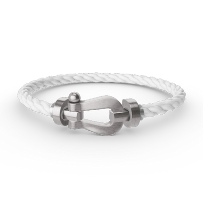 Miro FORCE LARGE HORSESHOE NO DIAMOND BRACELET SILVER